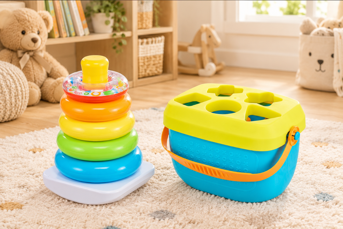 Fisher-Price Baby’s First Blocks & Rock-a-Stack Toy Rental